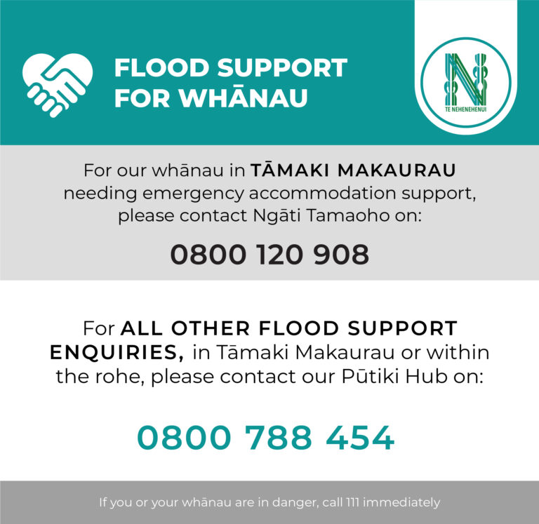 Flood support for whānau